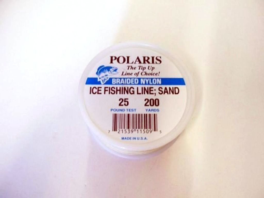 Polaris Braided Nylon Ice Fishing Line 25lb Sand 200yds