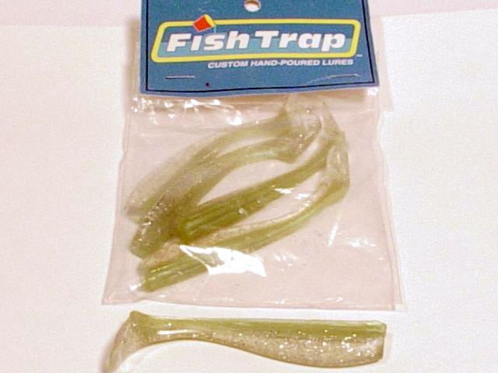 Fish Trap Fishtrap 339 3.5" Swimbait Ki Lime Qty 5 Bass Fishing Gear